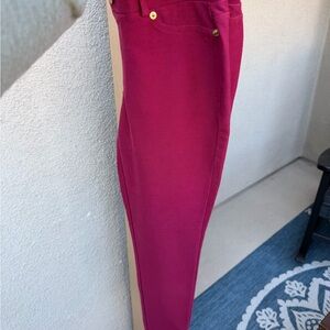 Michael Kors Pink Pants with Gold Accents size Petite small